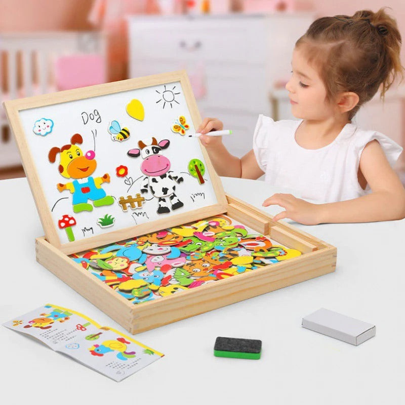 2 u 1 Montessori magnetna tabla za crtanje i slaganje