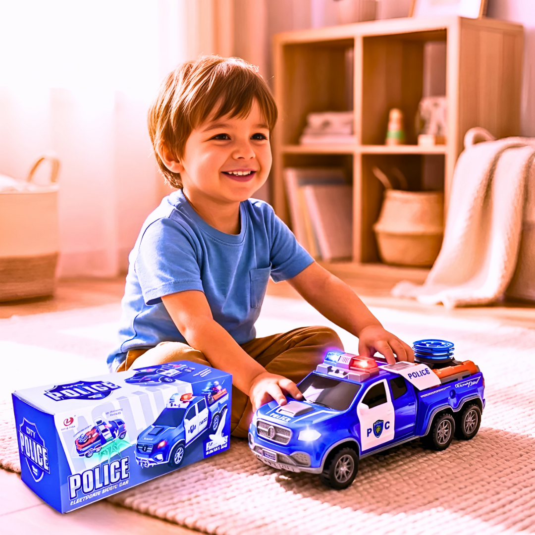 Policijski džip sa svetlom i muzikom