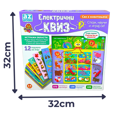 Električni kviz Životinje-edukativna igračka