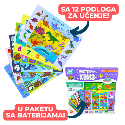 Električni kviz Životinje-edukativna igračka